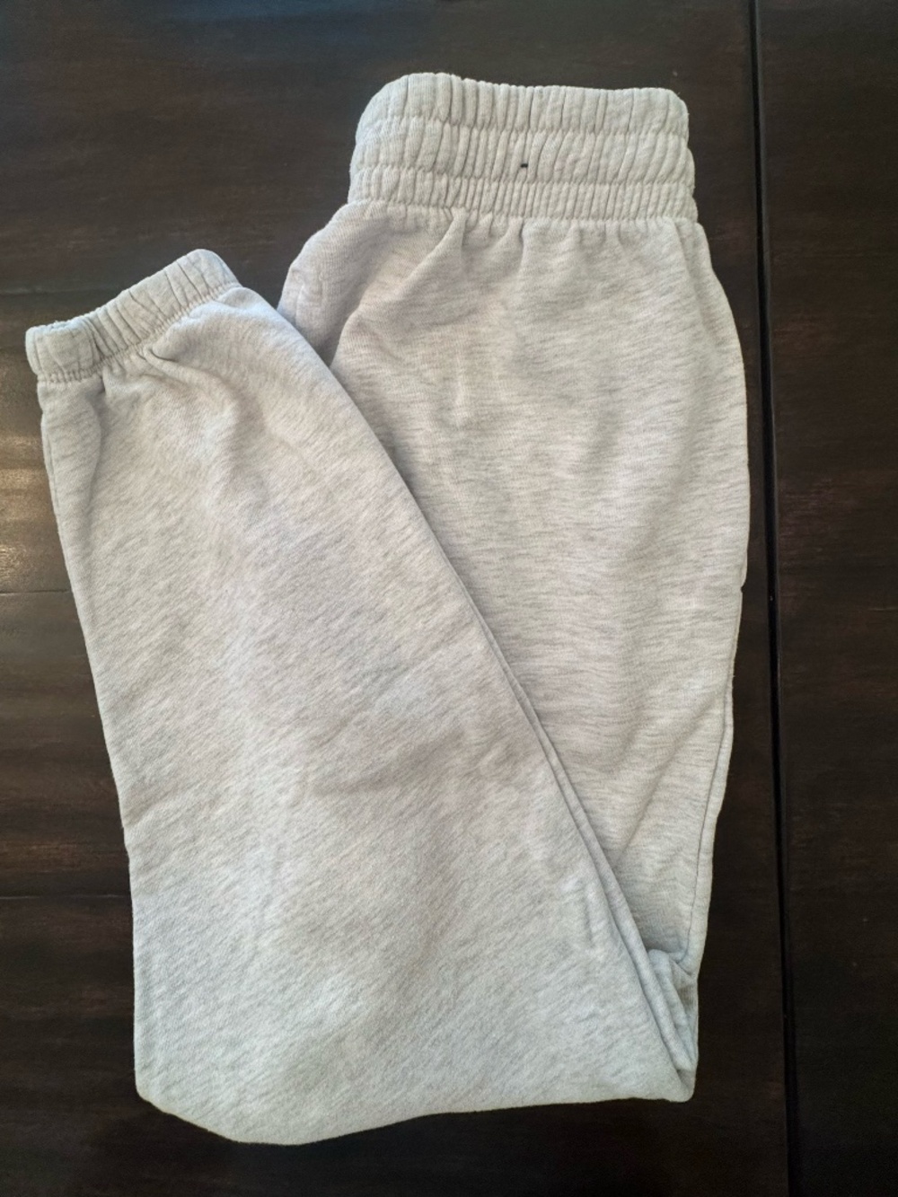 Garage Heather Gray Fleece Jogger Sweatpants Elastic Ankle Pockets Drawstring M